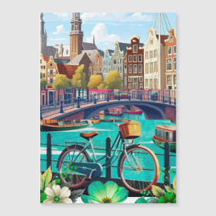 Amsterdam Reise Postkarten Kunst, Niederlande Post