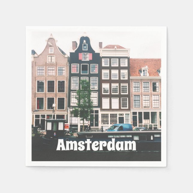 Amsterdam-Reiseandenken Serviette (Vorderseite)