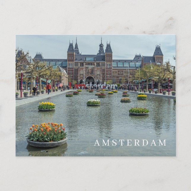 Amsterdam-Rijksmuseum-Ansicht Postkarte (Vorderseite)