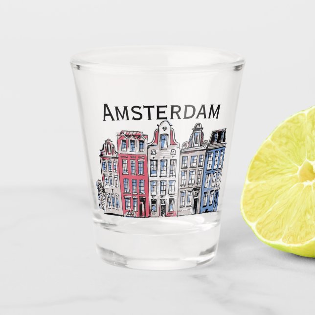 Amsterdam Schnapsglas (Vorderseite)