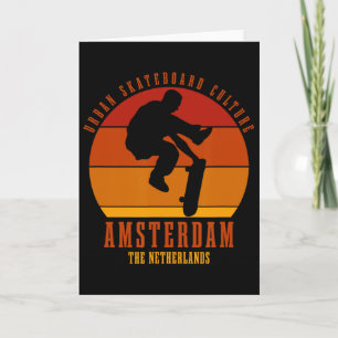 Amsterdam Skateboarder Urne Skateboarding 4 Karte
