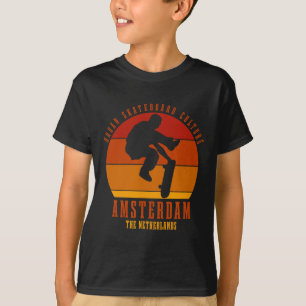 Amsterdam Skateboarder Urne Skateboarding 4 T-Shirt