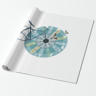 Amsterdam skyline geschenkpapier