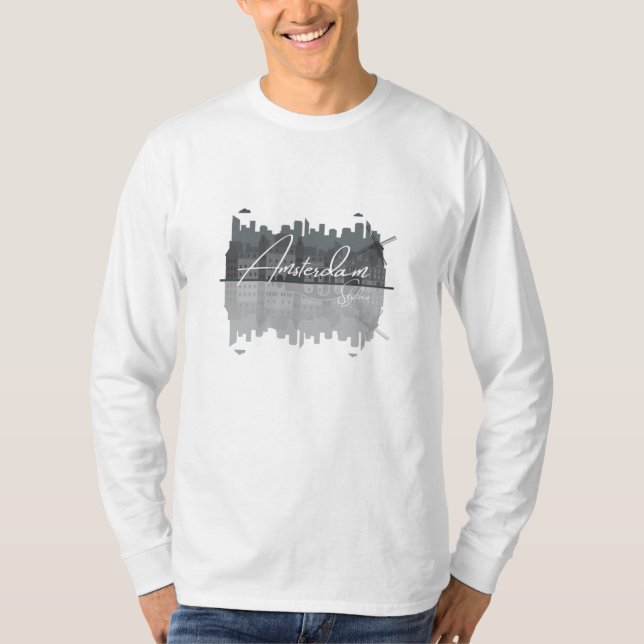 Amsterdam Skyline T-Shirt (Vorderseite)