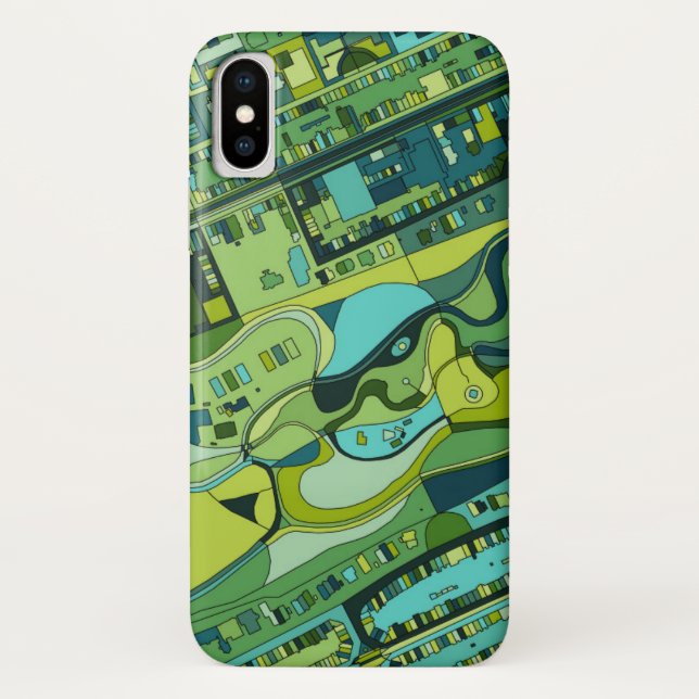 Amsterdam-Stadt-Struktur-Karte Case-Mate iPhone Hülle (Rückseite)