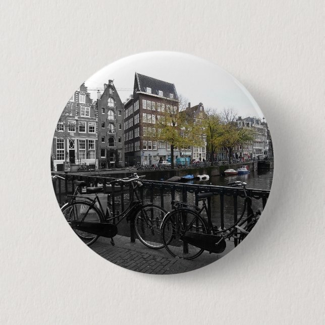 Amsterdam-Straße Button (Vorderseite)