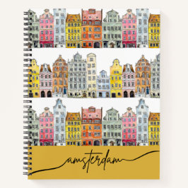 Amsterdam Tiny Houses Reisende Notebook Holland Notizbuch
