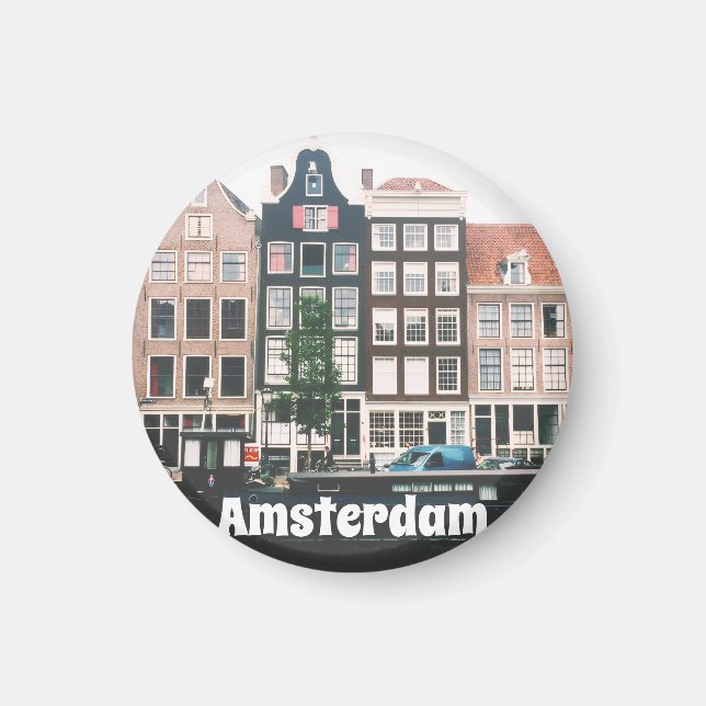 Amsterdam Travel Souvenir Magnet (Vorne)