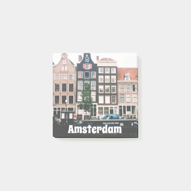 Amsterdam Travel Souvenir Post-it Klebezettel (Vorderseite)