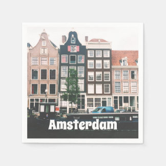 Amsterdam Travel Souvenir Serviette