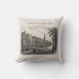 Amsterdam | Vintage Travel City Design Kissen