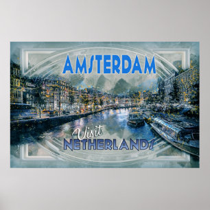 Amsterdam, von der "Visit.." Poster