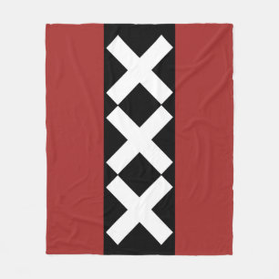 Amsterdam-Wappen Fleecedecke