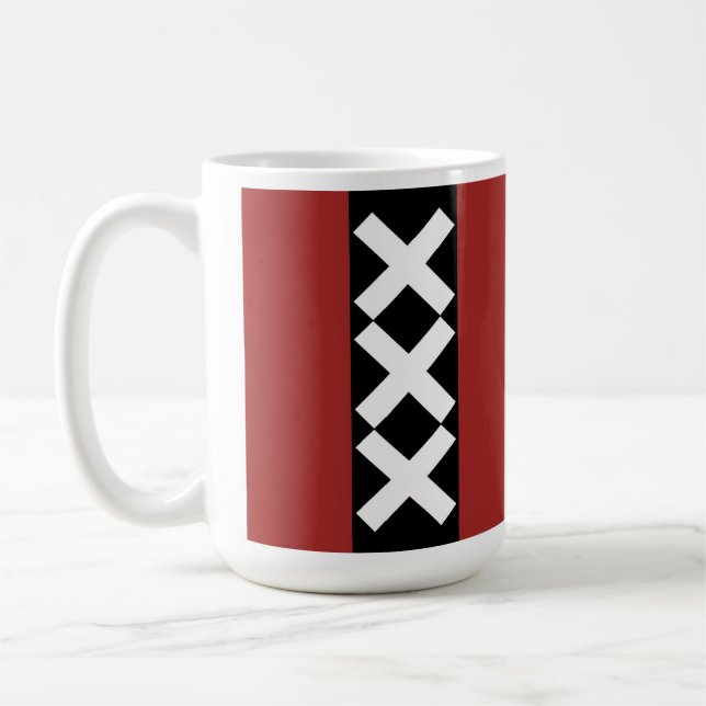 Amsterdam-Wappen Kaffeetasse (Links)