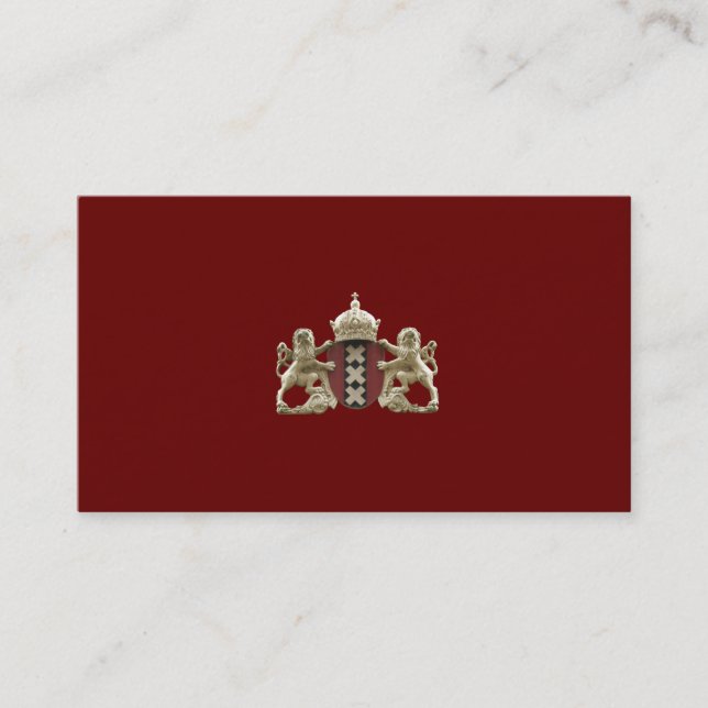 Amsterdam-Wappen kleine Visitenkarten Visitenkarte (Vorderseite)