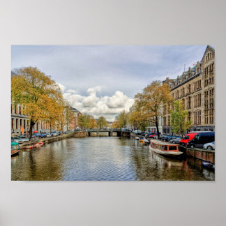 Amsterdam Wasserkanal Poster
