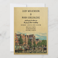 Amsterdam Wedding Einladung Niederlande Holland