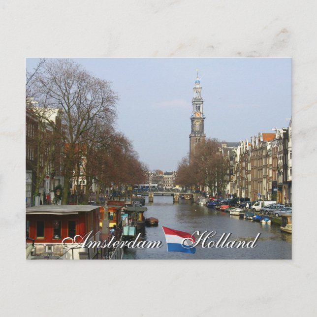 Amsterdam Western Church Holland Postcard Postkarte (Vorderseite)