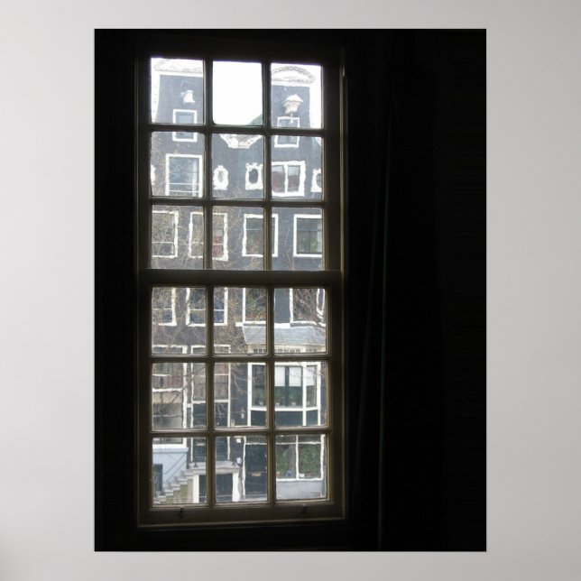 Amsterdam Window View Foto Poster Print (Vorne)