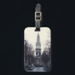 Amsterdam Winter Canal Tower Church Foto Gepäckanhänger<br><div class="desc">Hallo ! Ich hoffe,  Sie mögen dieses Foto,  das ich auf meinen Reisen! Füge deinen eigenen Text hinzu und Karo meine Shops für mehr!</div>