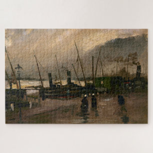 Amsterdamer Fischerhafen Sturm von Vincent Gogh