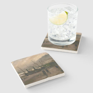 Amsterdamer Fischerhafen Sturm von Vincent Gogh Steinuntersetzer