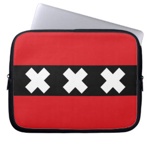 Amsterdamer Flagge Laptopschutzhülle