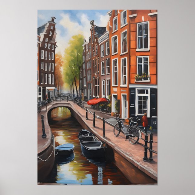 Amsterdamer Ölmalerei Poster (Vorne)