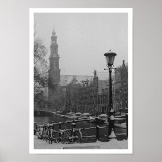 Amsterdamer Plakatkanal Prinsengracht Poster