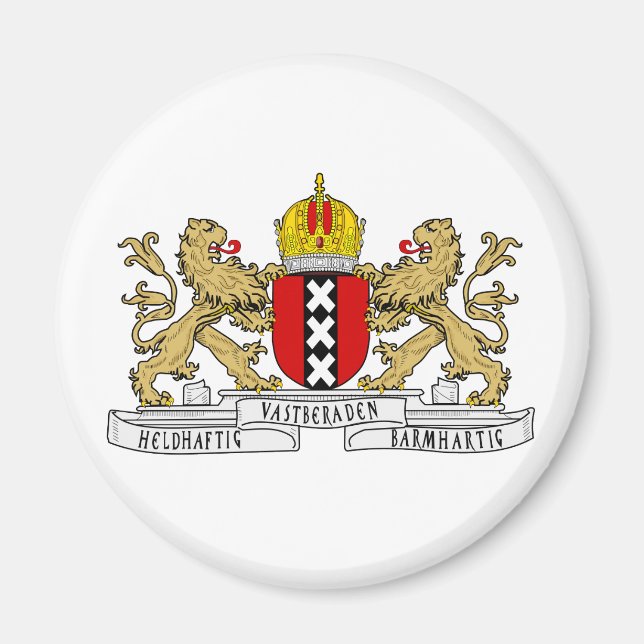 Amsterdamer Wappen Magnet (Vorne)
