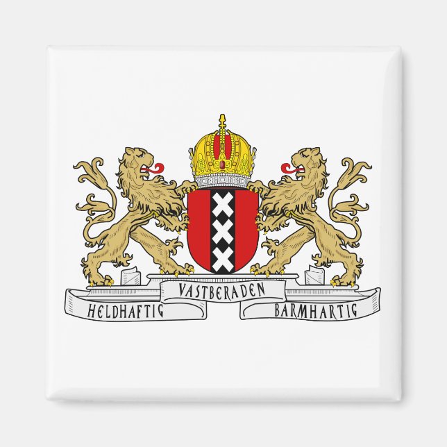 Amsterdamer Wappen Magnet (Vorne)