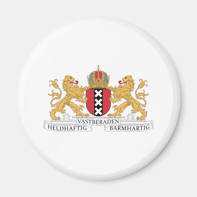 Amsterdamer Wappen Magnet (Vorne)