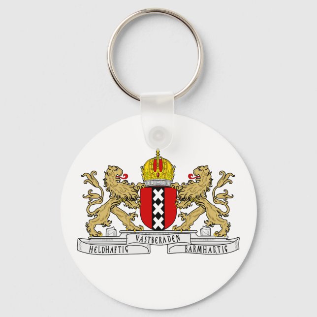 Amsterdamer Wappen Schlüsselanhänger (Vorderseite)