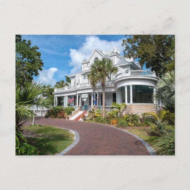 Amsterdams Curry Mansion in Key West Postkarte (Vorderseite)
