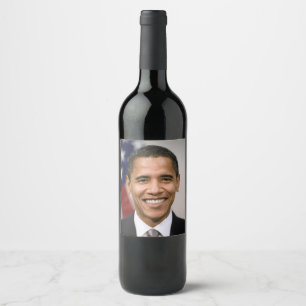 Amt des designierten Präsidenten Barack Obama Weinetikett