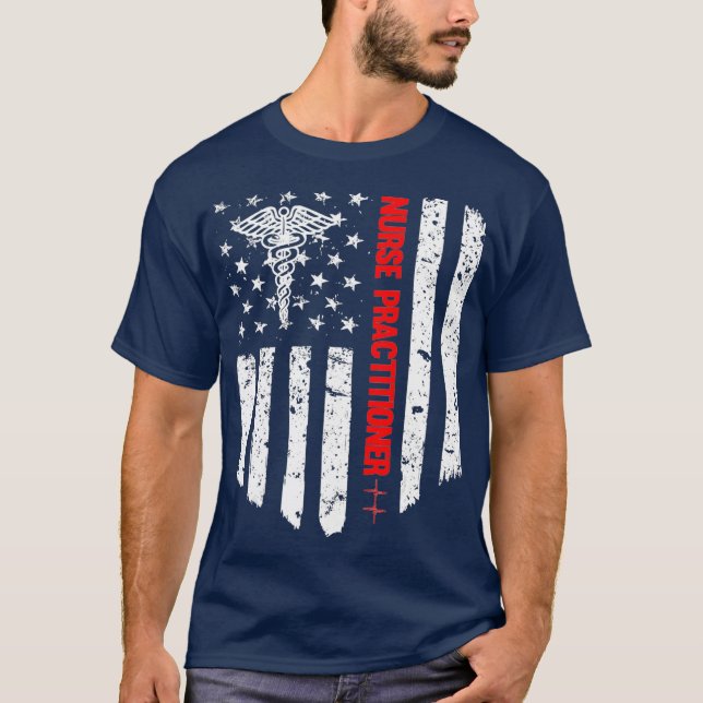 Amtliche Krankenpfleger (American Flag RN) T-Shirt (Vorderseite)