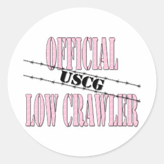 amtliches crawleruscg2 runder aufkleber