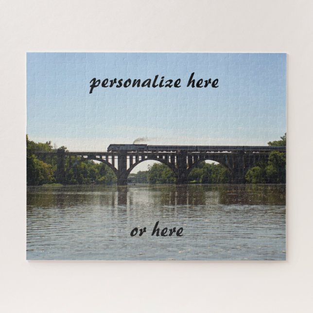 Amtrack Train Crossing Rappahannock River (Horizontal)