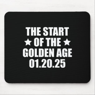 Amtseinführung 2025 Präsident Trump Goldenes Zeita Mousepad