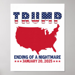 Amtseinführung 2025 Trump Wahlen Ende eines Albtra Poster