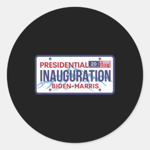 Amtseinführung Joe Biden Präsident Kamala Harris Runder Aufkleber