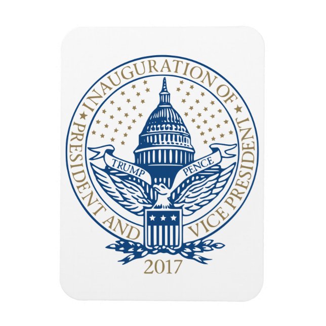 Amtseinführung Trump Pence 2017 Logo Magnet (Vertikal)