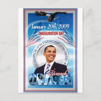 Amtseinführung von Barack Obama Postkarte