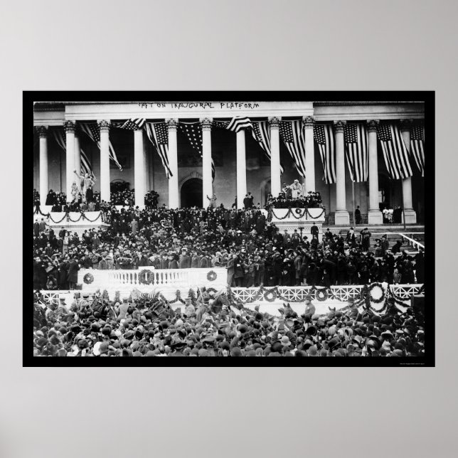 Amtseinführung von Präsident Taft 1909 Poster (Vorne)