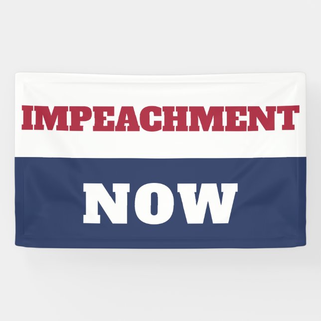 Amtsenthebung jetzt Anti-Trump-Trumpismus Banner (Horizontal)