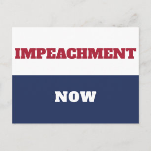 Amtsenthebung jetzt Anti-Trump-Trumpismus Postkarte