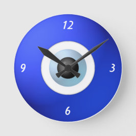 Amulet to Ward off the Evil Eye Runde Wanduhr