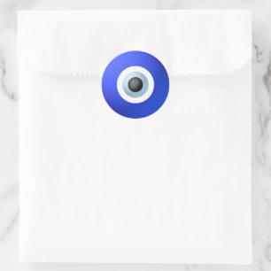 Amulet to Ward off the Evil Eye Runder Aufkleber