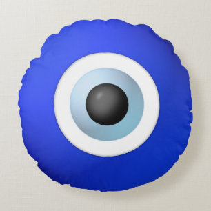 Amulet to Ward off the Evil Eye Rundes Kissen