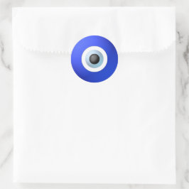Amulet um das böse Auge abzuwehren Runder Aufkleber